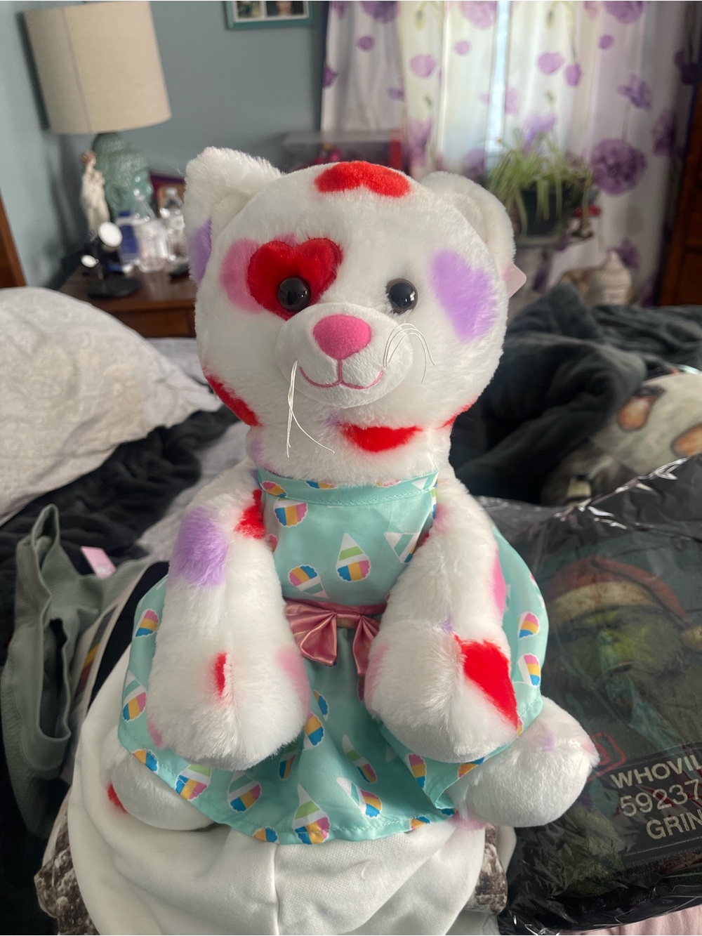 Build a bear be mine kitty plush with dress